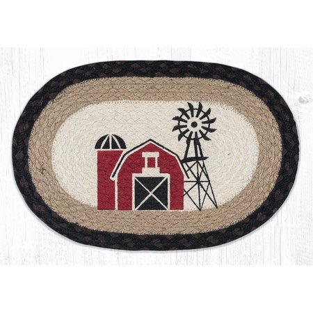 CAPITOL IMPORTING CO 10 x 15 in MSP313 Windmill Printed Oval Swatch 81313W